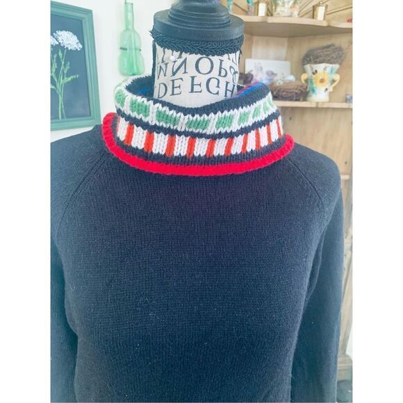 Liz Claiborne Women's Long Sleeve Black Cowl Neck Sweater - Picture 5 of 8